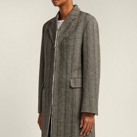Stella McCartney Wool Herringbone Coat - Picture 4 of 8